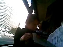 Amateur in nylons masturbates in the car the pussy